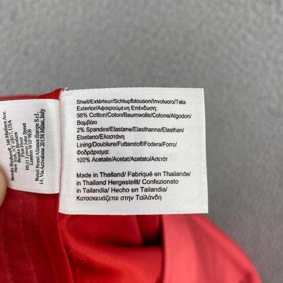 Brooks Brothers Skirt Womens 6 Coral Mini Straight Pencil Stretch Career Office - Picture 7 of 11